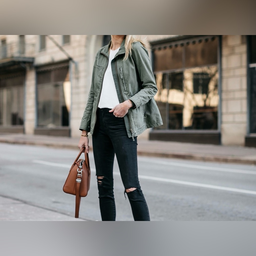 Madewell fleet utility army green jacket. Size XS